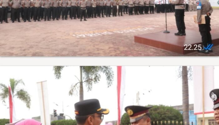 Haru Dan Bangga Mewarnai Pagi Di Mapolres Dumai 52 Personil Resmi Naik Pangkat